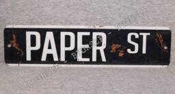 Metal Sign Paper St Street Replica Movie Prop Soap Man Cave Wall Decor Garage Plaque - thumbnail 1