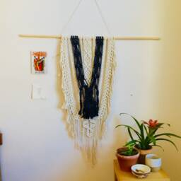 "Large Macrame Wall Hanging-Boho Hanging-Woven Hanging-Macrame On Sale-Santefe Decor-Woven Tapestry-Bohemian-""stella" - thumbnail 2