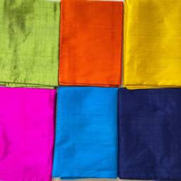 Raw Silk Pillow Cover Set, Colorful Euro Sham, Living Room Decor - thumbnail 3