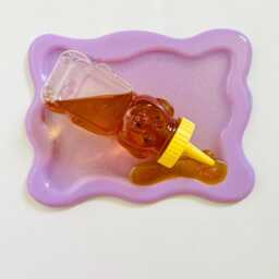 Honey Bear Wall Hanging/Dopamine Decor/ Maximalist Fake Food/ Food Pop Art/ Sculpture/ Funky Decor/Kitchen Decor - thumbnail 3
