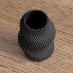 Waterproof Vase Modern Wavy 3D Printed Stylish Home Decor Minimalist Flower Unique Table Decoration Gift For Her - thumbnail 3