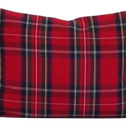 Christmas Pillow Cover, Farmhouse Christmas Pillows, Red Green Tartan Plaid Pillow, Cover For 20x20, 18x18, 16x16 All Sizes - thumbnail 2