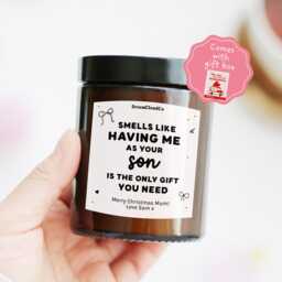 Funny Birthday Gift For Mum From Son - Personalized Candle Mother's Day Christmas - thumbnail 1