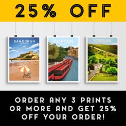 Skipton Travel Poster - Narrow Boats On The Leeds & Liverpool Canal Print Yorkshire England - thumbnail 2