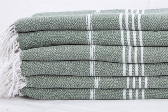 Personalized Turkish Towel 40x70'', Quick Dry Beach Towel, Dark Green Bath Bridesmaid Gift, Bachelorette Pool - image 1