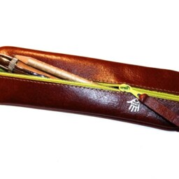 Pencil Case, Plain Leather Pencil Also For Men, Pen Individually Made, Exams, Traineeships - thumbnail 2