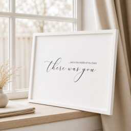 And in The Middle Of My Chaos There Was You Print - Romantic Wall Art Landscape Poster Unframed - thumbnail 2