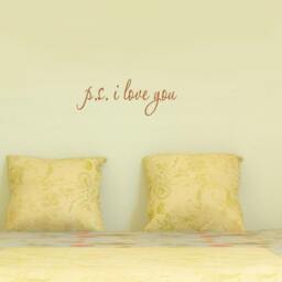 "Ps I Love You Wall Decal Quote 1166 - 20"" Wide X 7" - thumbnail 2