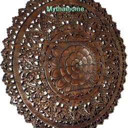 Natural Large Round White Queen Bed Headboard 36 - thumbnail 2