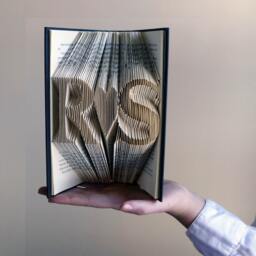 Anniversary Gift For Husband Wife - Boyfriend Girlfriend Book Art 1st Paper Monogrammed Gifts Wedding - thumbnail 3