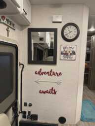 Nursery Wall Decor Wood Sign Adventure Awaits Wooden Letters & Arrow, Playroom Sign, Decor, Nature, Be Brave - thumbnail 1