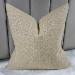 Saffron Yellow Geometric Weave Cushion Cover Handmade Textured Pillow Case - thumbnail 2
