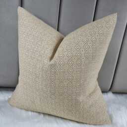 Saffron Yellow Geometric Weave Cushion Cover Handmade Textured Pillow Case - thumbnail 1