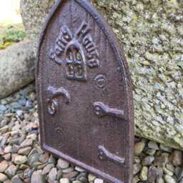 Small Cast Iron Hanging Fairy Door Garden/Indoor Ornament - thumbnail 2