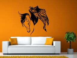 Pegasus Flying Horse Ancient God Mythology Wall Or Window Sticker Decal Vinyl Fathead Mural Decor L1953 - thumbnail 1