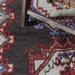 Handwoven Moroccan Wool Rug 10x5 Ft Vintage Berber Tribal Carpet - thumbnail 3