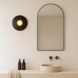 Natural Acacia Wood Wall Lighting, Sculpture Sconce, Mounted Lamp, Light, Handmade, Japandi, Minimal Design - thumbnail 4