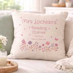 Personalised Teacher Reading Corner Cushion, Gift, New Graduation Teaching Assistant Present, Classroom Decor - thumbnail 4