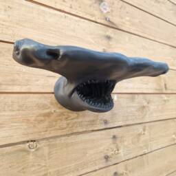 Hammerhead Shark Wall Mount - Animal Decor 3D Printed - thumbnail 3