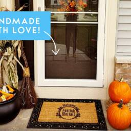 Pumpkin Spice & Jesus Christ Doormat - Is My Favourite Season Fall Decor Housewarming Gift - thumbnail 3