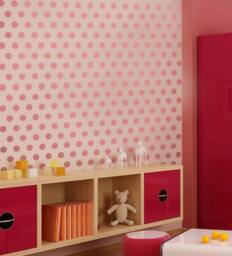 Wall Stencil Polka Dot Allover Sm - Easy Wall Decor For Nurseries, Kids Rooms - thumbnail 3