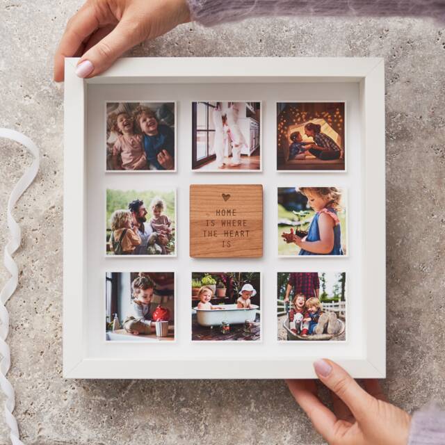 Personalised Home Is Where The Heart Framed Print - Gift For Her - image 1