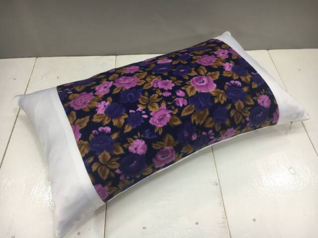 Floral Silk Ikat Lumbar Pillow Cover, Decorative Accent - 12x20 - image 1