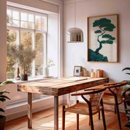 Japanese Bonsai Tree Art Print, Minimalist Nature Wall Art, Zen Landscape Poster, Modern Asian Decor, Green Botanical Artwork - thumbnail 3