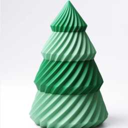 Stacking Christmas Tree With Storage - Modern Decor Minimalist Tabletop Scandi Holiday Decoration - thumbnail 2
