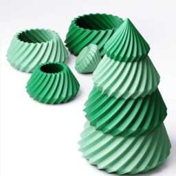 Stacking Christmas Tree With Storage - Modern Decor Minimalist Tabletop Scandi Holiday Decoration