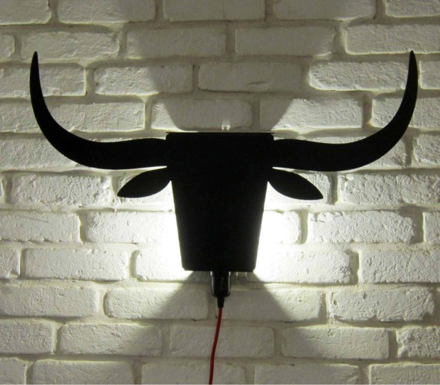 Black Or Brushed Stainless Steel To Toro Wall Lamp - image 1