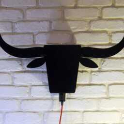 Black Or Brushed Stainless Steel To Toro Wall Lamp - thumbnail 2