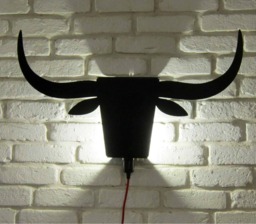 Black Or Brushed Stainless Steel To Toro Wall Lamp - thumbnail 1