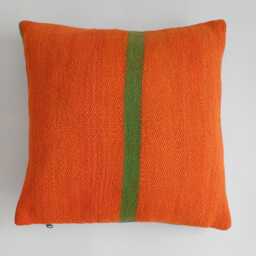 Moroccan Rug Cushion Cover, Handmade Multicoloured Cushion, Boho Pillow, Decorative Throw Kilim 16''x16''/40x40 cm - thumbnail 1