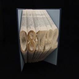 Anniversary Date - Mm-Dd-Yy Folded Book Art Sculpture - thumbnail 3