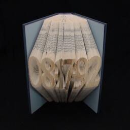 Anniversary Date - Mm-Dd-Yy Folded Book Art Sculpture - thumbnail 4