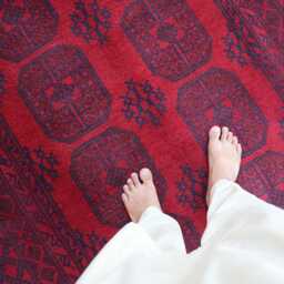 5x7 Ft Small Red Akhcha New Rug - Afghan Bokhara Handmade High Pile Turkmen Area Livingroom Rug Tribal Bedroom Office - thumbnail 4