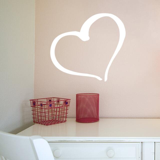 Wall Sticker Heart - Decals Tattoo Art Quote Home Decor Love - image 1