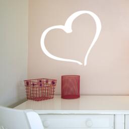 Wall Sticker Heart - Decals Tattoo Art Quote Home Decor Love - thumbnail 1