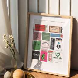Restaurant Matchbook Wall Art Print, Iconic Nyc Art, New York City Dorm Bar Cart Gallery Wall, Apartment Decor - thumbnail 3