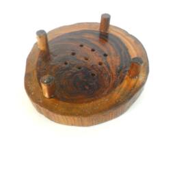 "Wooden Soap Dish Rustic Driftwood Reclaimed Natural Teak Wood Handmade Home Art Decor/Zen Gift 6.5"" X 1.75" - thumbnail 4