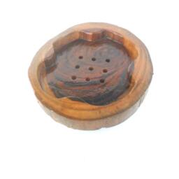 "Wooden Soap Dish Rustic Driftwood Reclaimed Natural Teak Wood Handmade Home Art Decor/Zen Gift 6.5"" X 1.75" - thumbnail 2