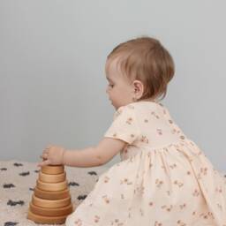 Wooden Stacker Toy Pyramid For Toddler - Educational Montessori Baby Toys 1 2 3 Year Old, Nursery Decor, Preschool Toys, Gift Kids - thumbnail 2