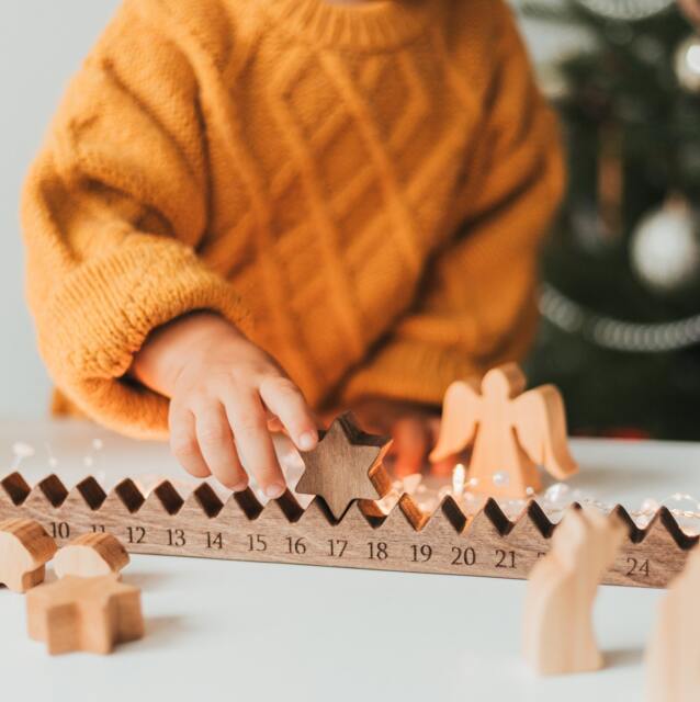 Wooden Advent Calendar. Nativity Scene Set. Christmas Countdown. Ornament. Holiday Home Decor. Activity Cards. Gift - image 1