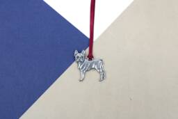 Boston Terrier Christmas Tree Decoration-Dog Mum Ornament -Boston Owner Decoration -Unique Decor -Dog Lover Gift - thumbnail 1