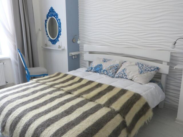 Handmade Wool Blanket, Striped Woven Throw, Queen Coverlet - image 1