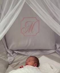 Personalised Embroidered Cushion Pillow. Perfect Gift For A New Baby Or Someone Special - thumbnail 1