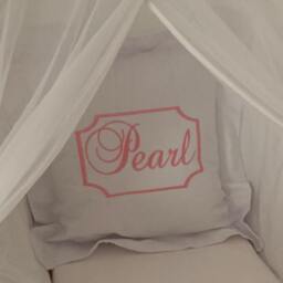 Personalised Embroidered Cushion Pillow. Perfect Gift For A New Baby Or Someone Special - thumbnail 2