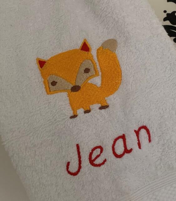 Fox - Bubble Baby Blanket Embroidered Personalised 95cm X 75cm - image 1