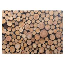stacks Of Wooden Logs Desk Chair Mat, Brown Computer Office Texture Gaming Floor Protector - thumbnail 2